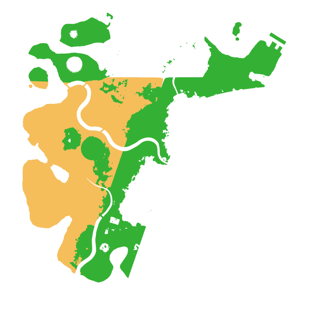 Biome Rust Map: Procedural Map, Size: 3500, Seed: 1398028