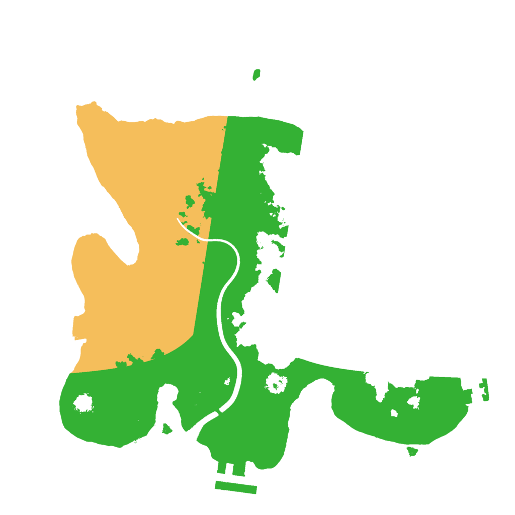 Biome Rust Map: Procedural Map, Size: 2500, Seed: 321316