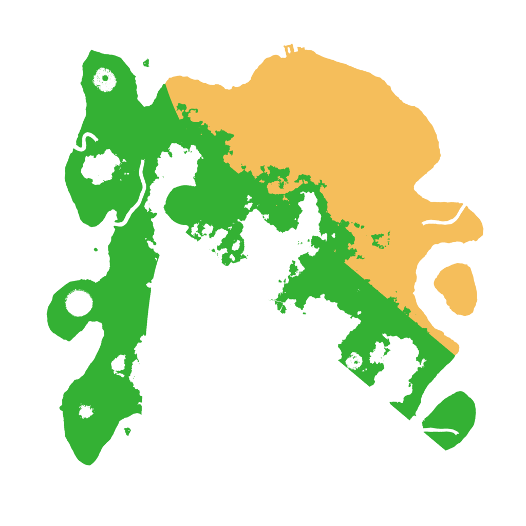 Biome Rust Map: Procedural Map, Size: 3500, Seed: 3350984