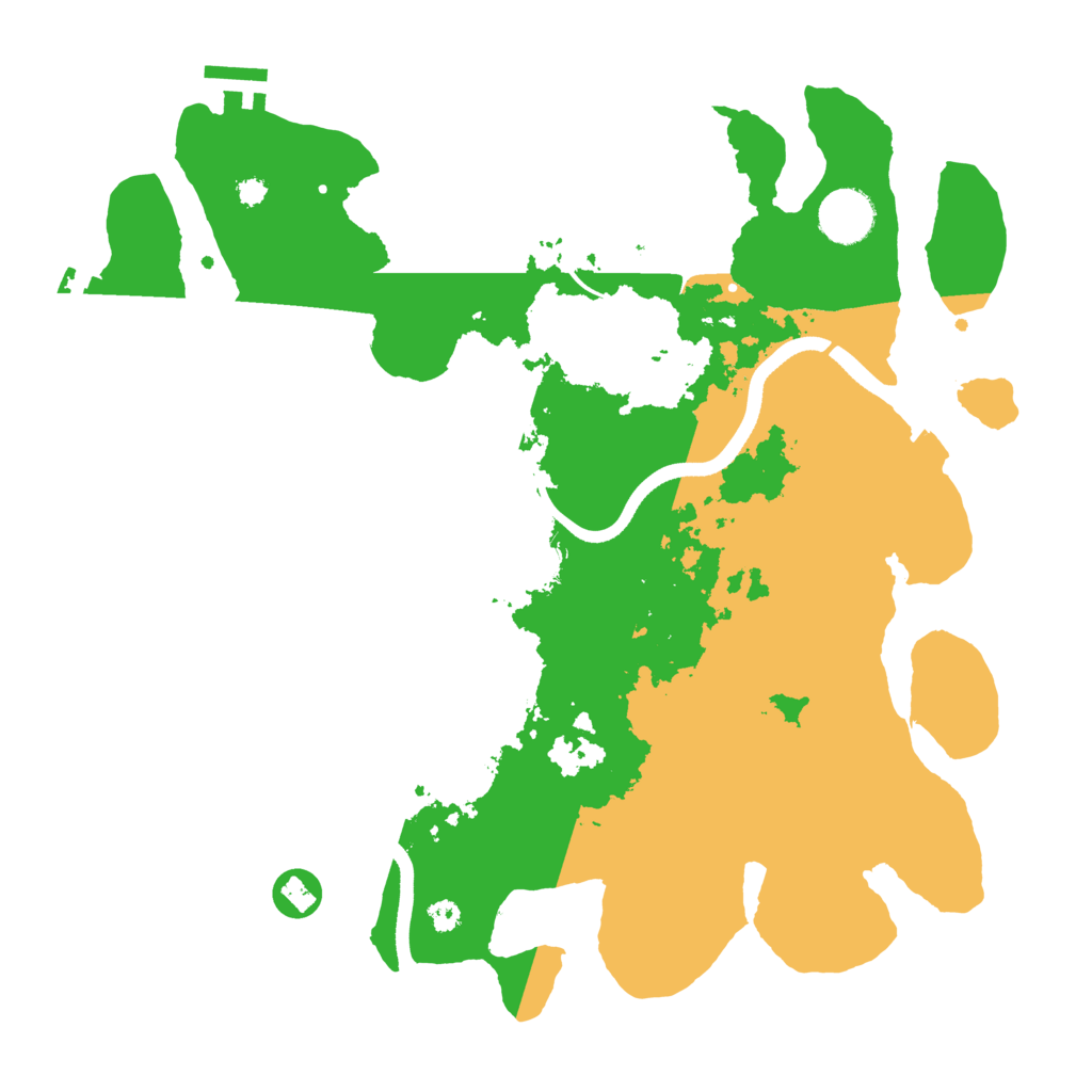 Biome Rust Map: Procedural Map, Size: 3500, Seed: 112112461