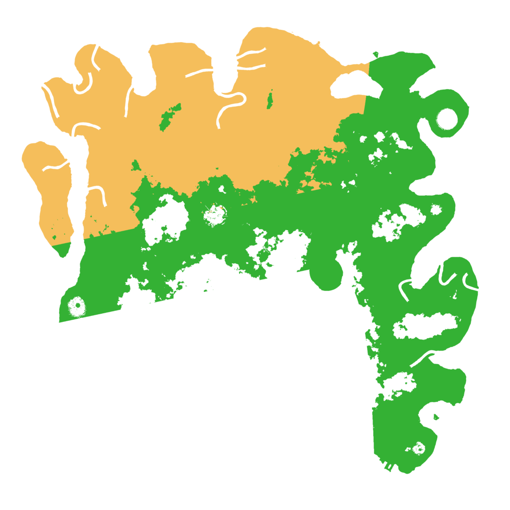 Biome Rust Map: Procedural Map, Size: 4300, Seed: 1001