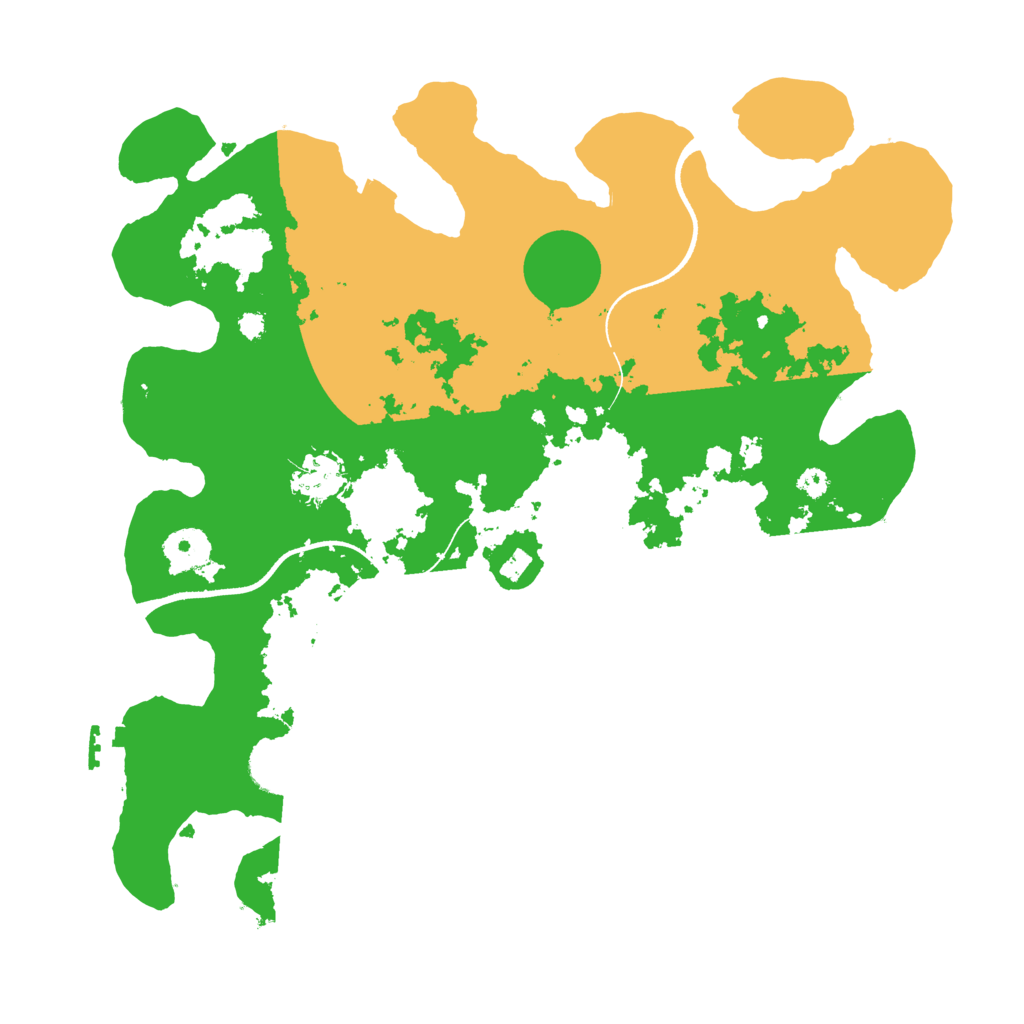 Biome Rust Map: Procedural Map, Size: 3500, Seed: 587116409