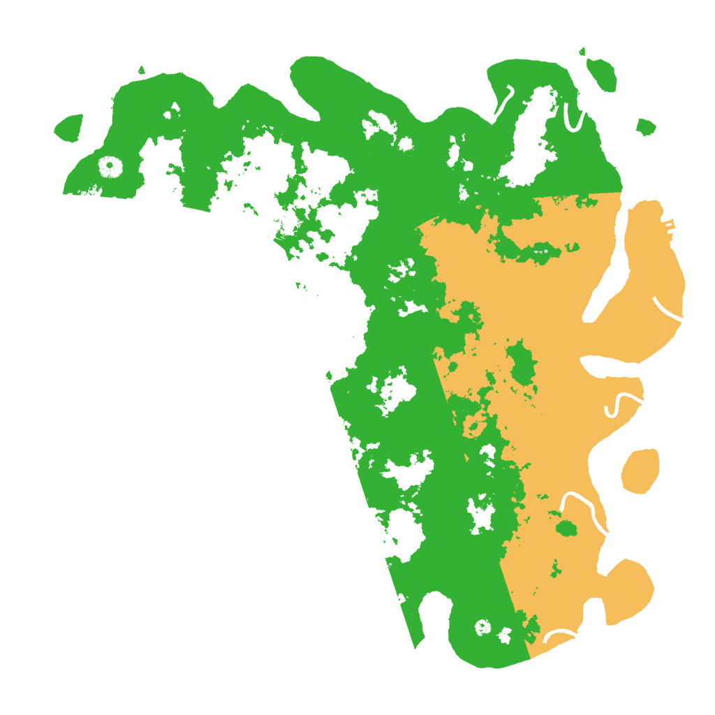 Biome Rust Map: Procedural Map, Size: 4600, Seed: 5489