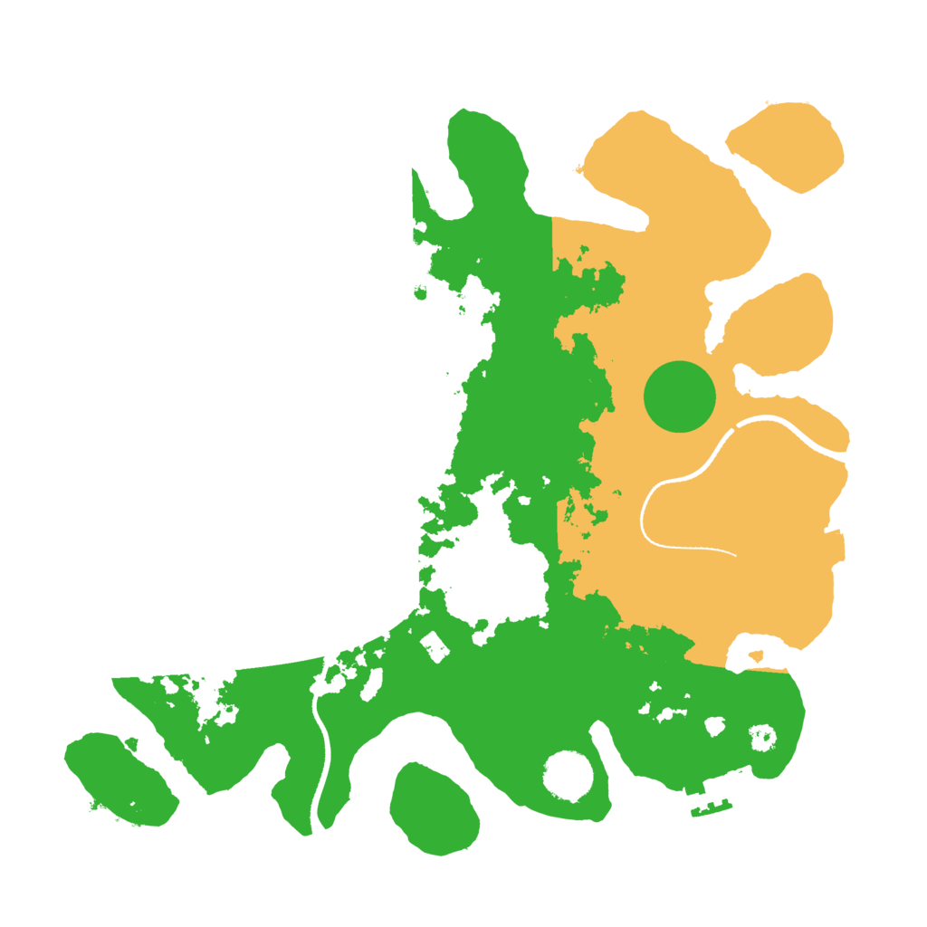 Biome Rust Map: Procedural Map, Size: 3400, Seed: 13700