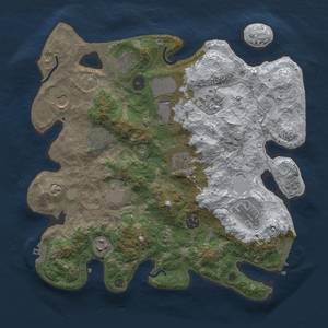 Thumbnail Rust Map: Procedural Map, Size: 3550, Seed: 391362, 20 Monuments