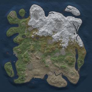 Thumbnail Rust Map: Procedural Map, Size: 3850, Seed: 1744764038, 20 Monuments