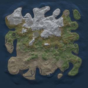 Thumbnail Rust Map: Procedural Map, Size: 3850, Seed: 1212140569, 17 Monuments