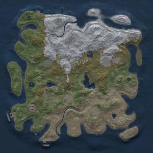 Thumbnail Rust Map: Procedural Map, Size: 4000, Seed: 400, 14 Monuments
