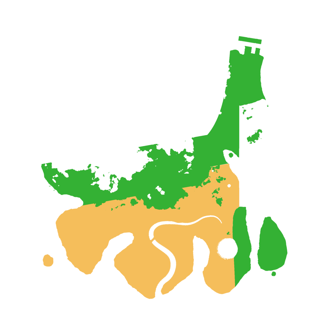 Biome Rust Map: Procedural Map, Size: 2800, Seed: 6576321