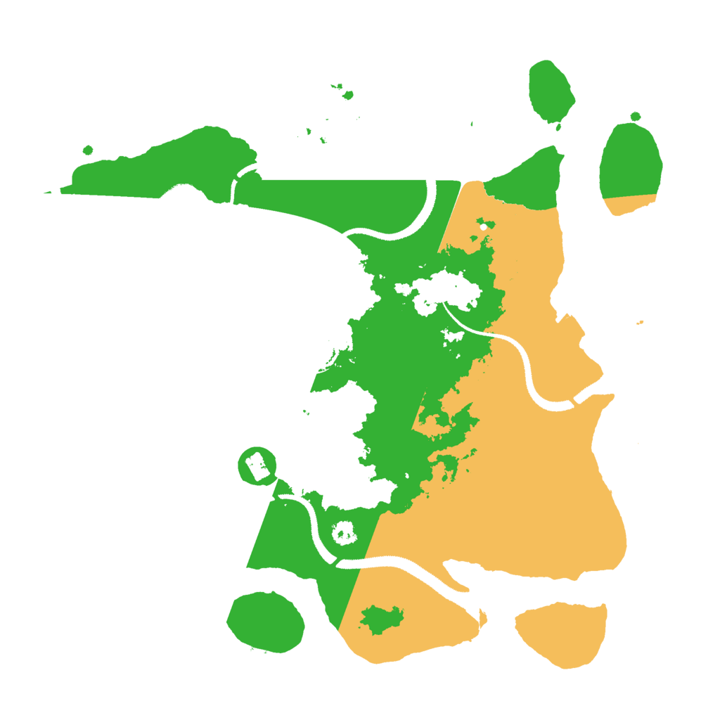 Biome Rust Map: Procedural Map, Size: 3000, Seed: 1218837529