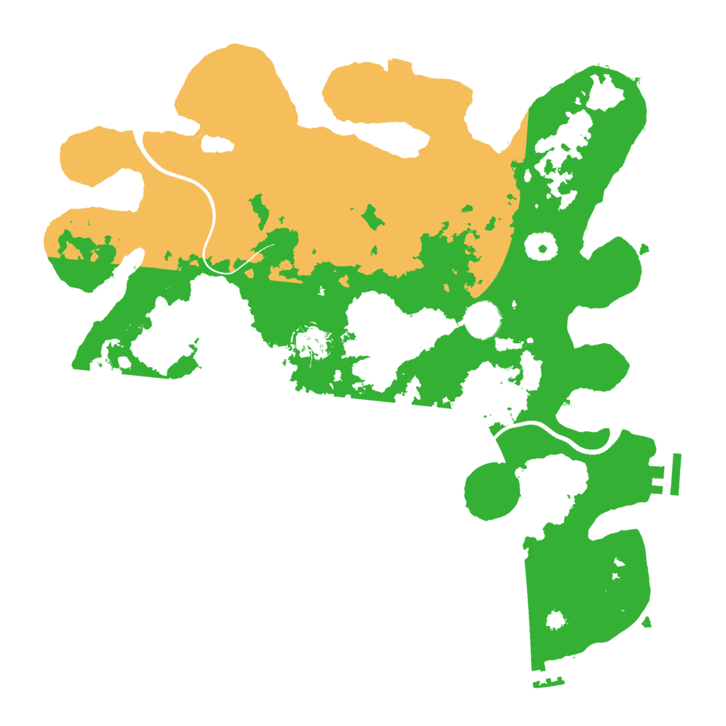 Biome Rust Map: Procedural Map, Size: 3500, Seed: 1824374725