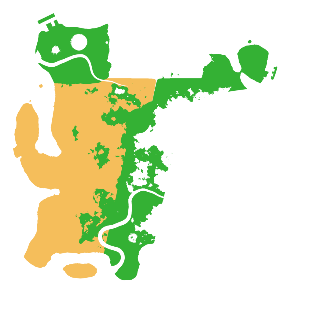 Biome Rust Map: Procedural Map, Size: 3500, Seed: 425936