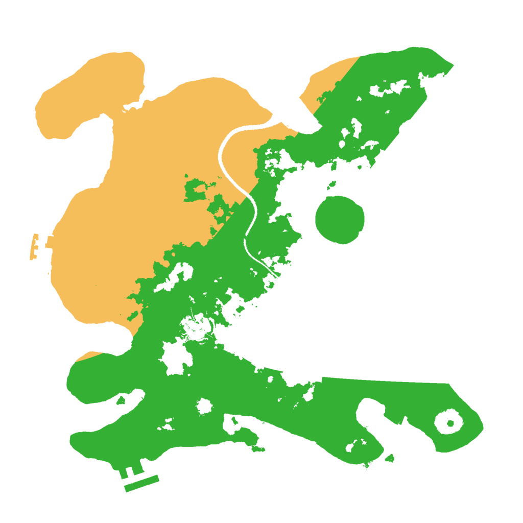 Biome Rust Map: Procedural Map, Size: 3000, Seed: 543684