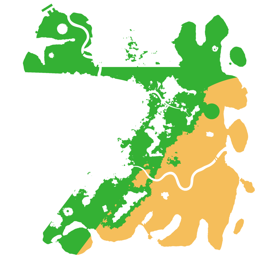 Biome Rust Map: Procedural Map, Size: 4500, Seed: 2093721091