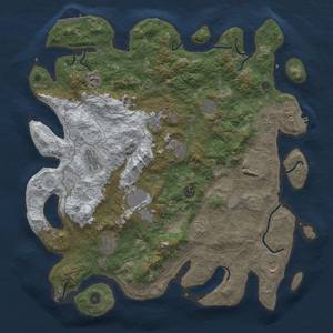 Thumbnail Rust Map: Procedural Map, Size: 4500, Seed: 2093721091, 20 Monuments