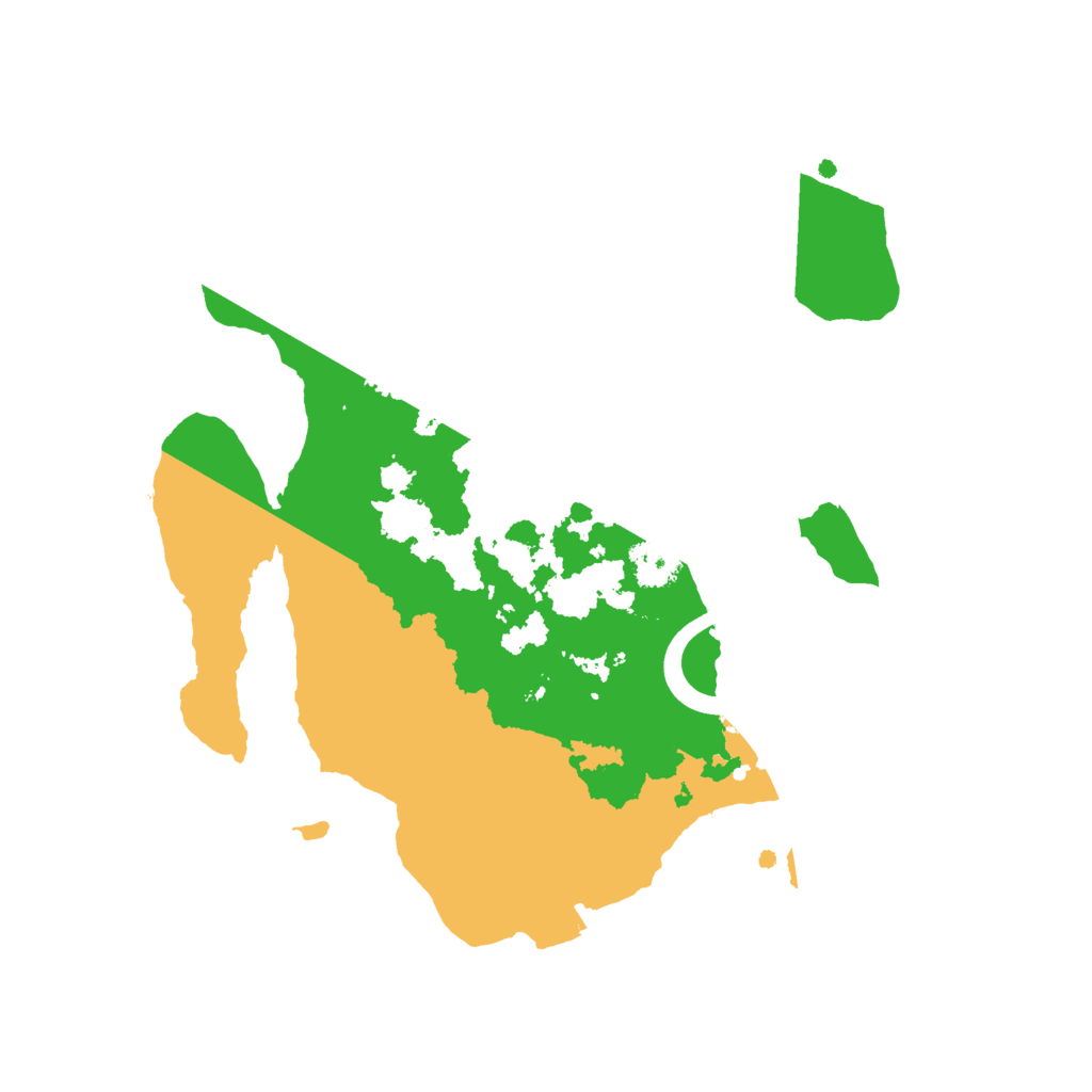 Biome Rust Map: Procedural Map, Size: 2400, Seed: 44050996