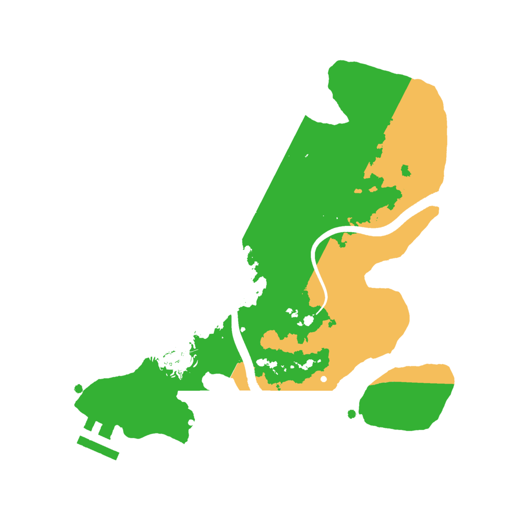 Biome Rust Map: Procedural Map, Size: 2450, Seed: 6203666