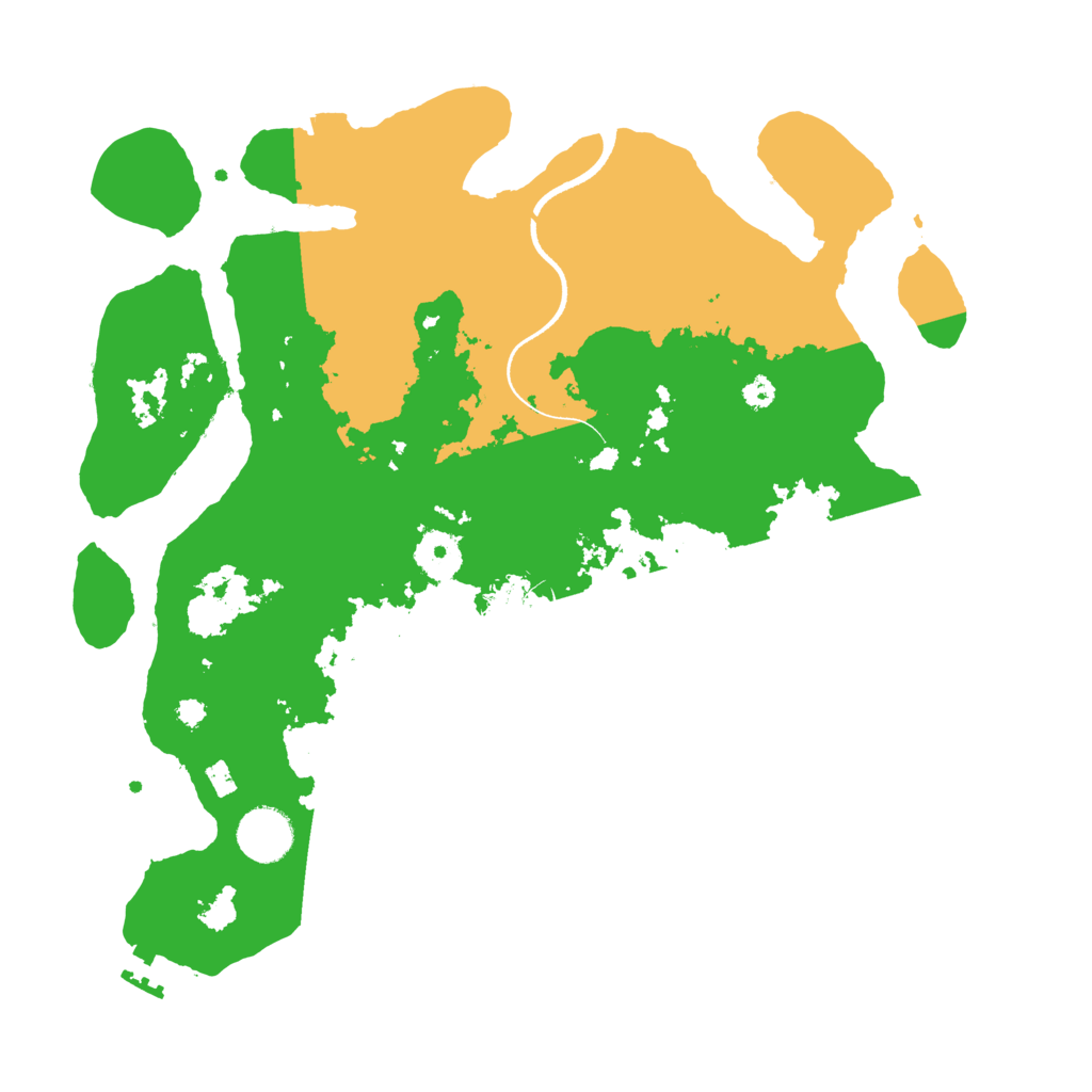 Biome Rust Map: Procedural Map, Size: 3500, Seed: 464682880