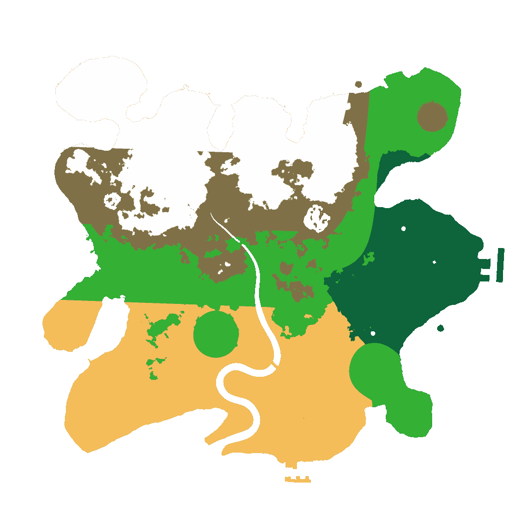 Biome Rust Map: Procedural Map, Size: 3000, Seed: 5500