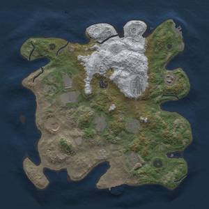 Thumbnail Rust Map: Procedural Map, Size: 3500, Seed: 594518, 18 Monuments