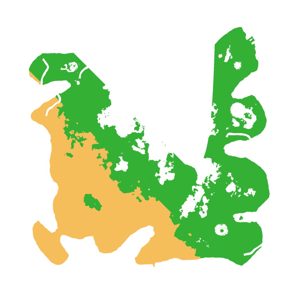 Biome Rust Map: Procedural Map, Size: 3500, Seed: 594518