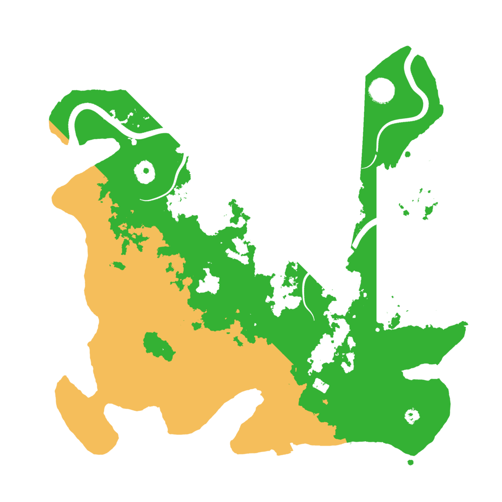 Biome Rust Map: Procedural Map, Size: 3500, Seed: 594518