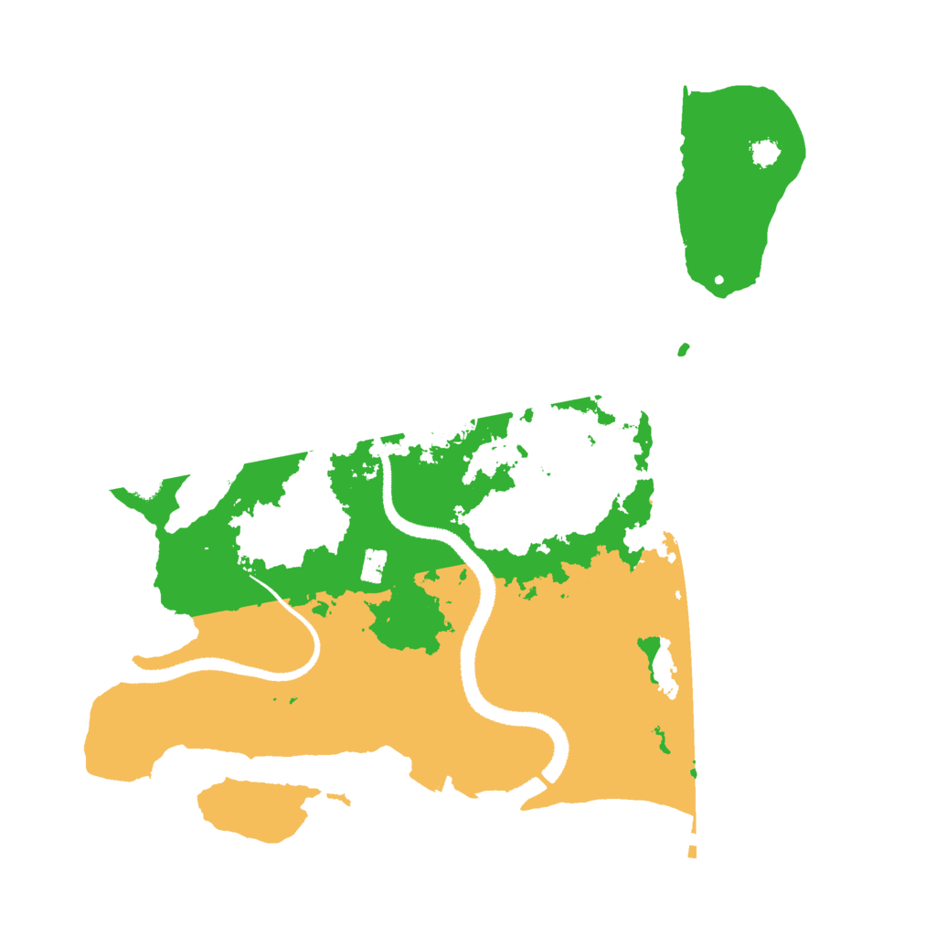 Biome Rust Map: Procedural Map, Size: 3000, Seed: 1000497922