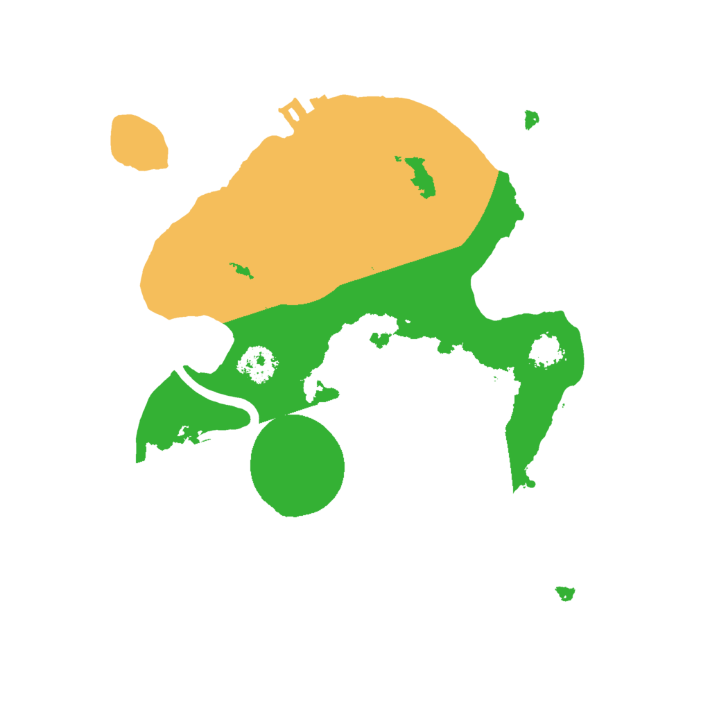 Biome Rust Map: Procedural Map, Size: 2000, Seed: 1325