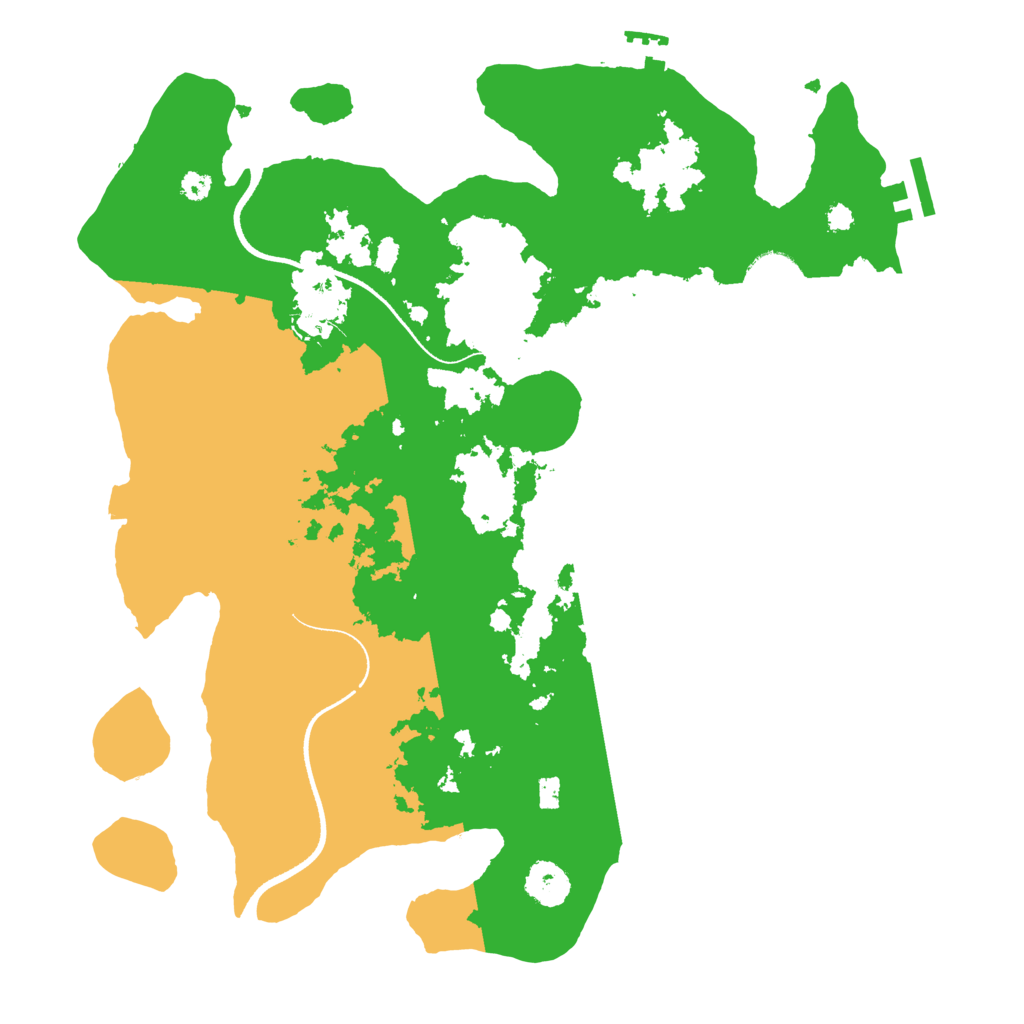 Biome Rust Map: Procedural Map, Size: 3500, Seed: 167943