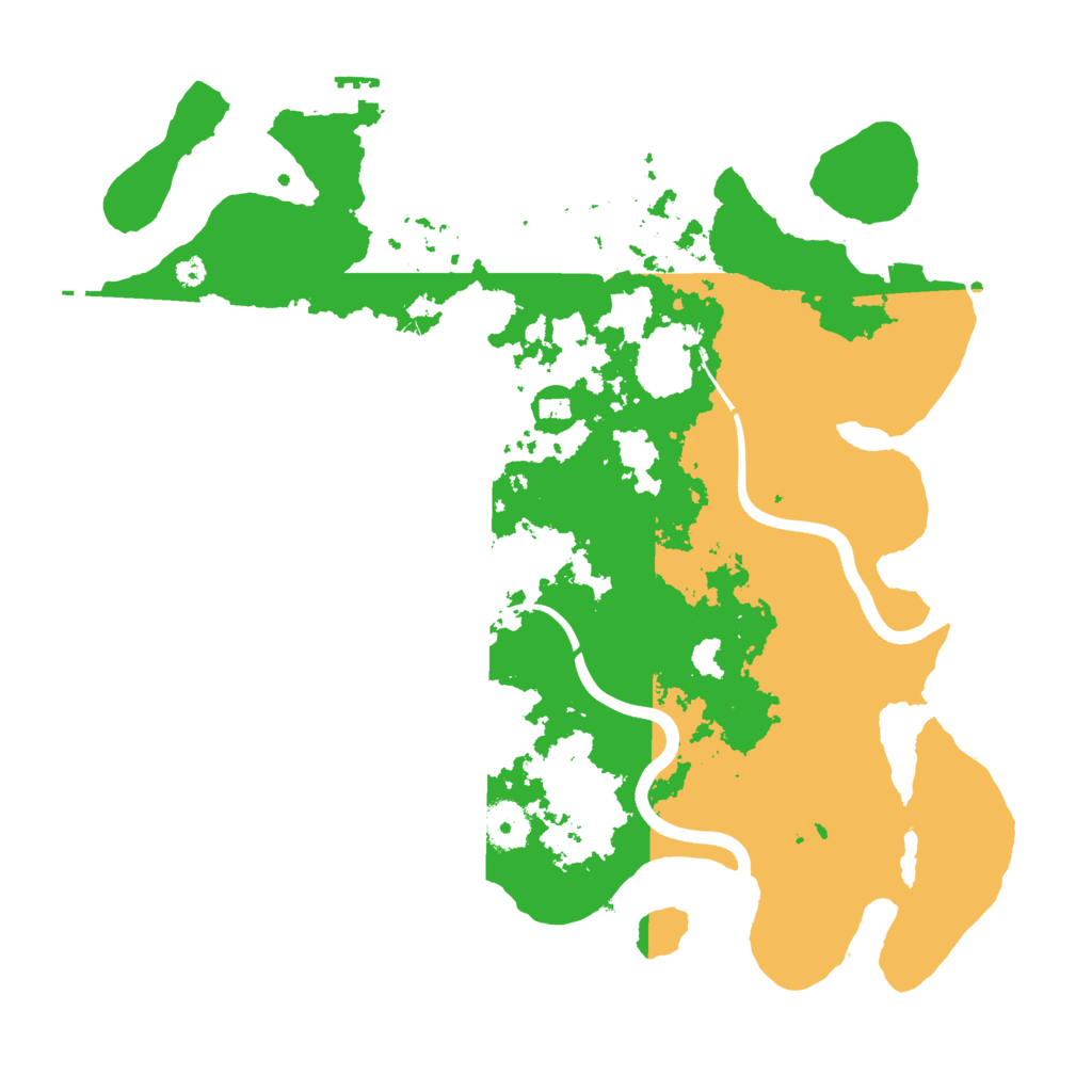 Biome Rust Map: Procedural Map, Size: 3700, Seed: 2161341