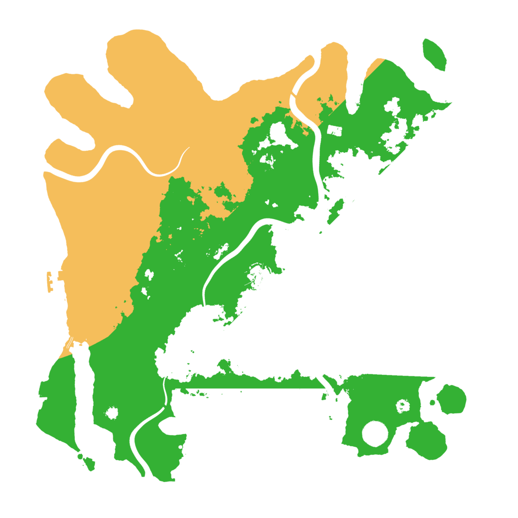 Biome Rust Map: Procedural Map, Size: 3800, Seed: 278095591