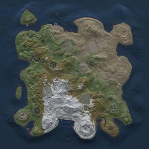 Thumbnail Rust Map: Procedural Map, Size: 3500, Seed: 1430731372, 18 Monuments