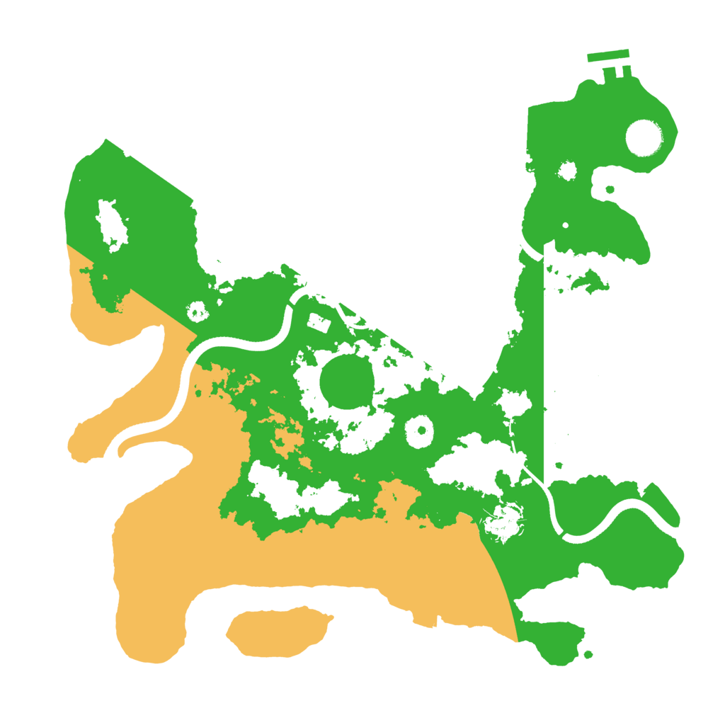 Biome Rust Map: Procedural Map, Size: 3500, Seed: 1251505170