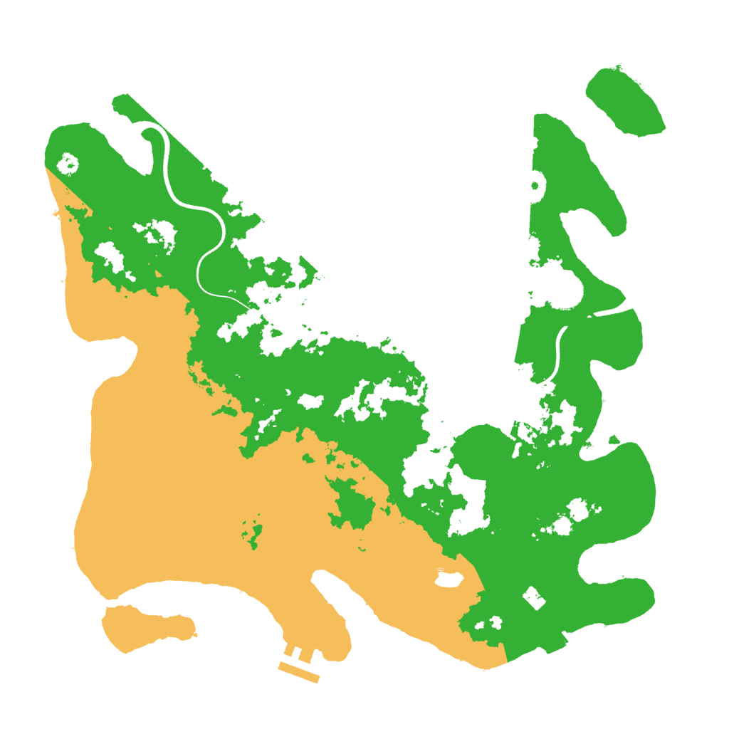 Biome Rust Map: Procedural Map, Size: 3500, Seed: 31581857