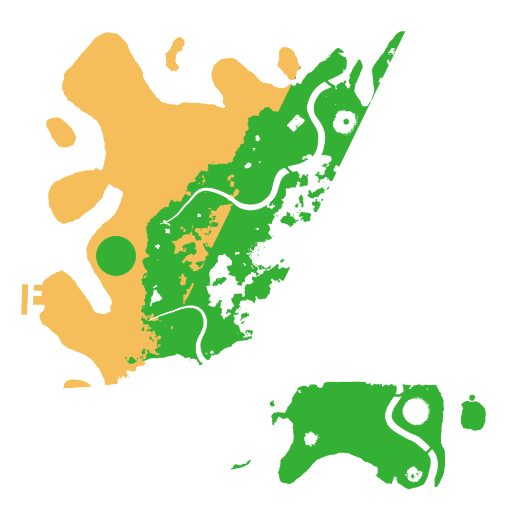 Biome Rust Map: Procedural Map, Size: 3500, Seed: 1295599880