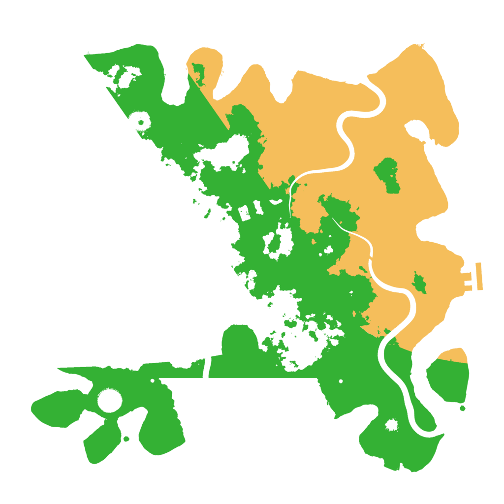 Biome Rust Map: Procedural Map, Size: 3700, Seed: 742197753