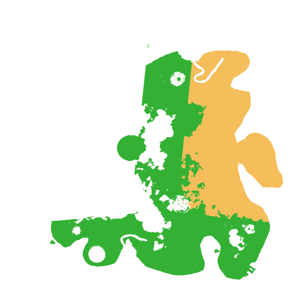 Biome Rust Map: Procedural Map, Size: 3200, Seed: 967257129