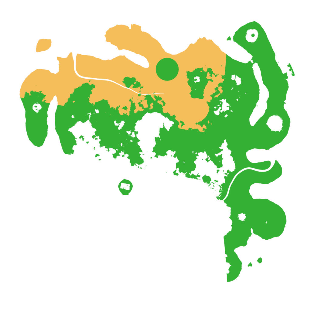 Biome Rust Map: Procedural Map, Size: 3600, Seed: 6738