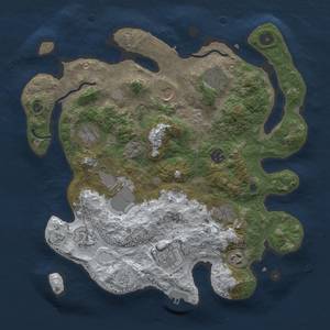 Thumbnail Rust Map: Procedural Map, Size: 3600, Seed: 6738, 19 Monuments