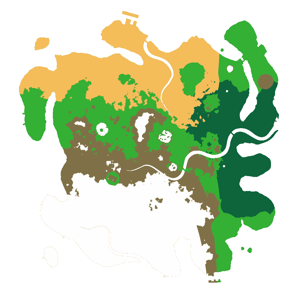 Biome Rust Map: Procedural Map, Size: 3600, Seed: 6738