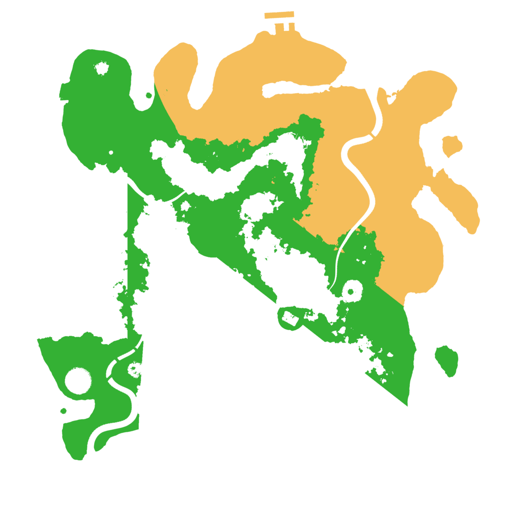 Biome Rust Map: Procedural Map, Size: 3500, Seed: 3934031