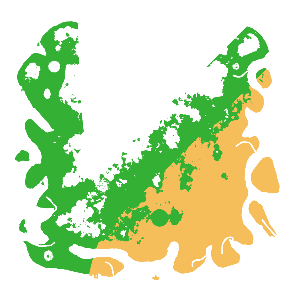 Biome Rust Map: Procedural Map, Size: 4500, Seed: 7960547