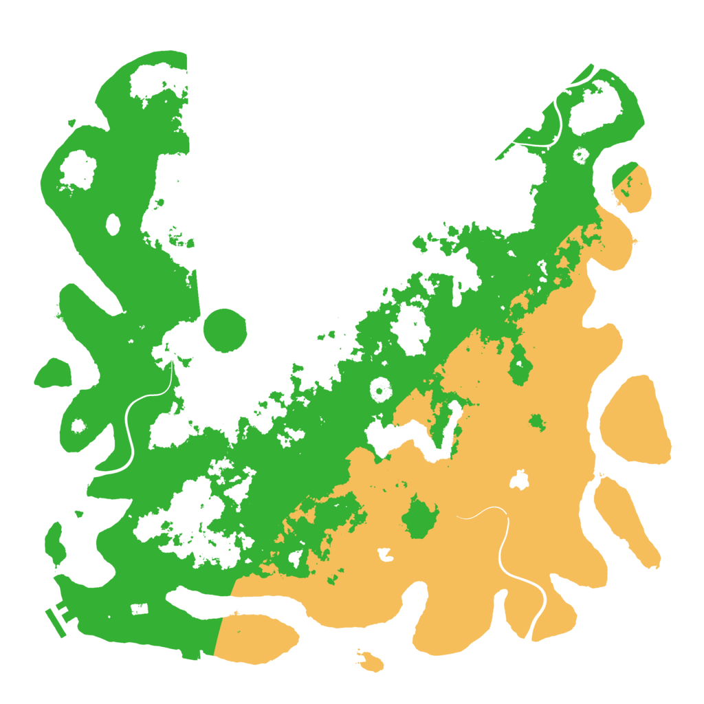 Biome Rust Map: Procedural Map, Size: 4500, Seed: 7960547