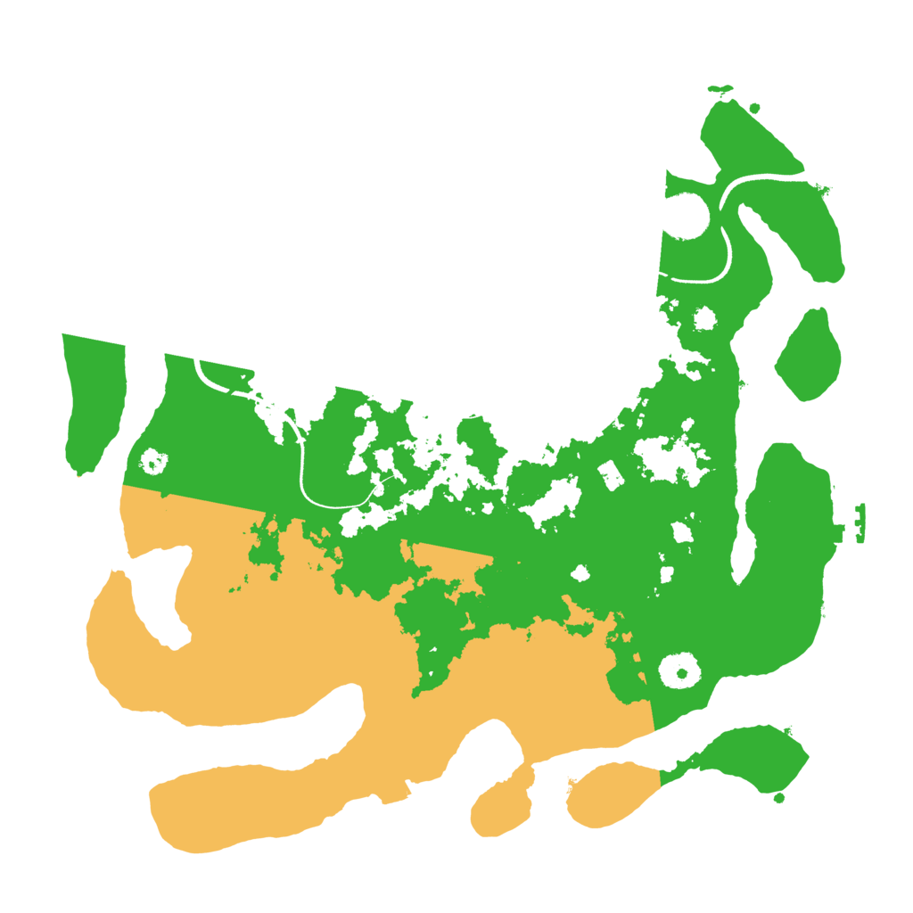 Biome Rust Map: Procedural Map, Size: 3500, Seed: 218233039