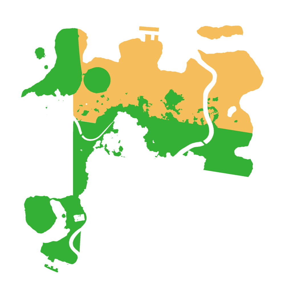 Biome Rust Map: Procedural Map, Size: 3000, Seed: 12169
