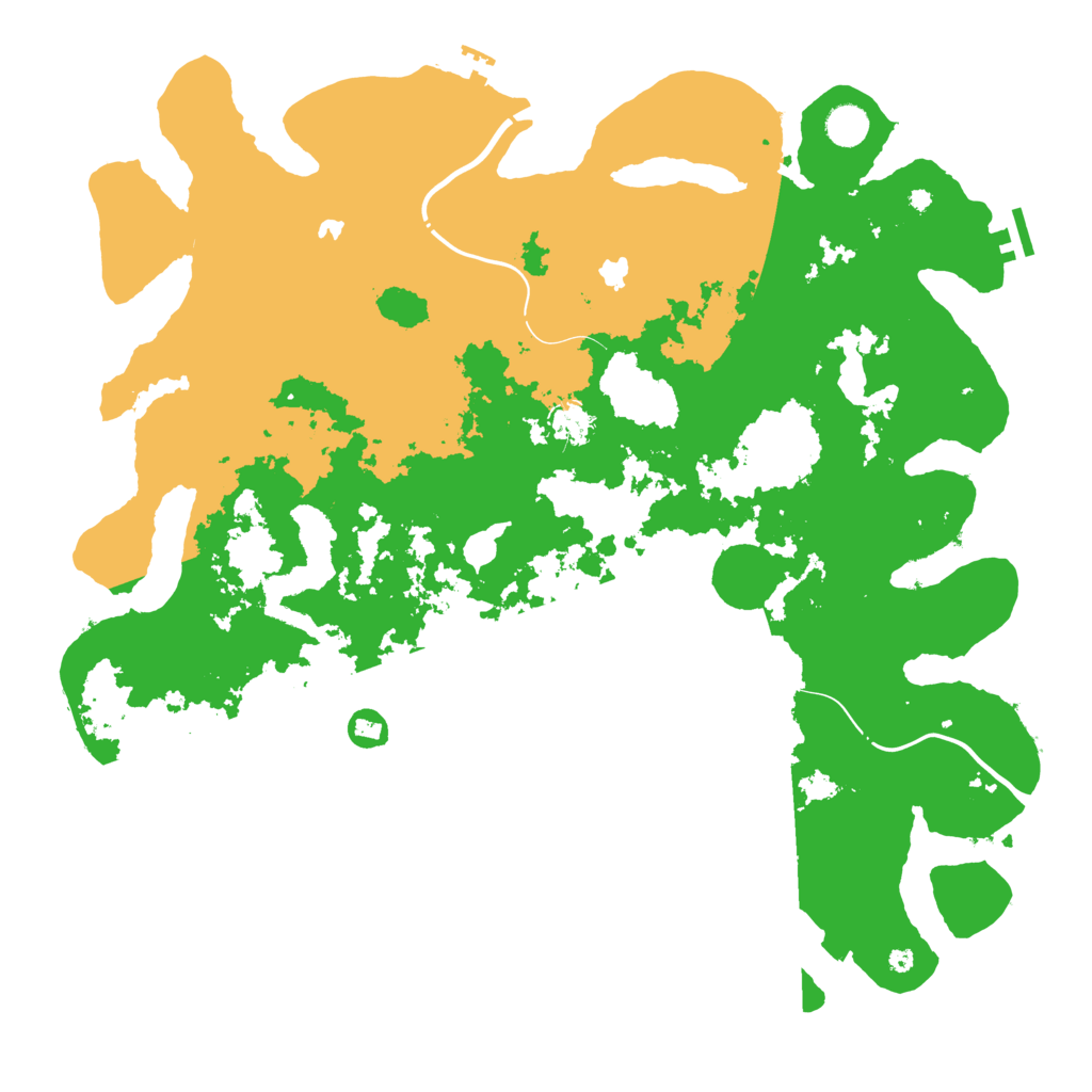 Biome Rust Map: Procedural Map, Size: 4500, Seed: 20397725