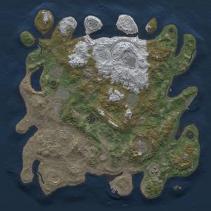 Thumbnail Rust Map: Procedural Map, Size: 4000, Seed: 123123123, 19 Monuments