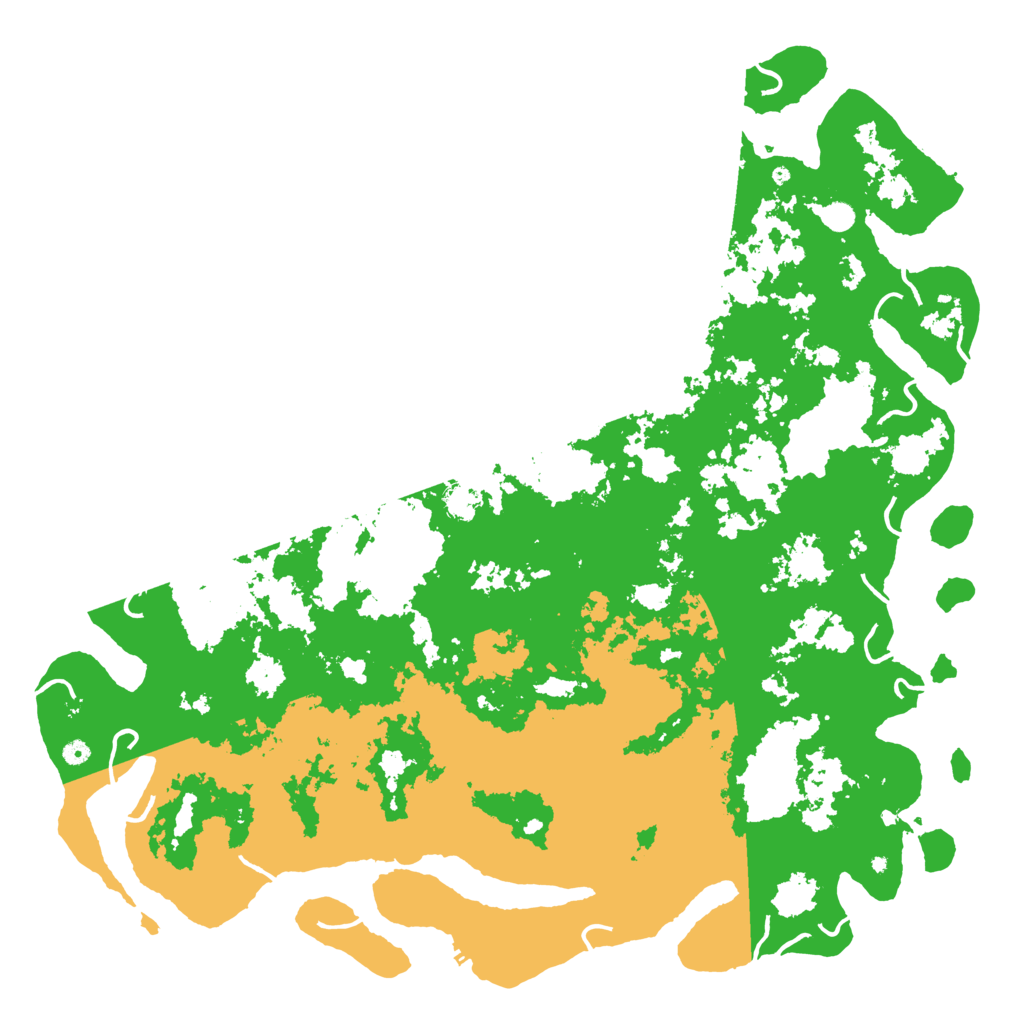 Biome Rust Map: Procedural Map, Size: 6000, Seed: 939801