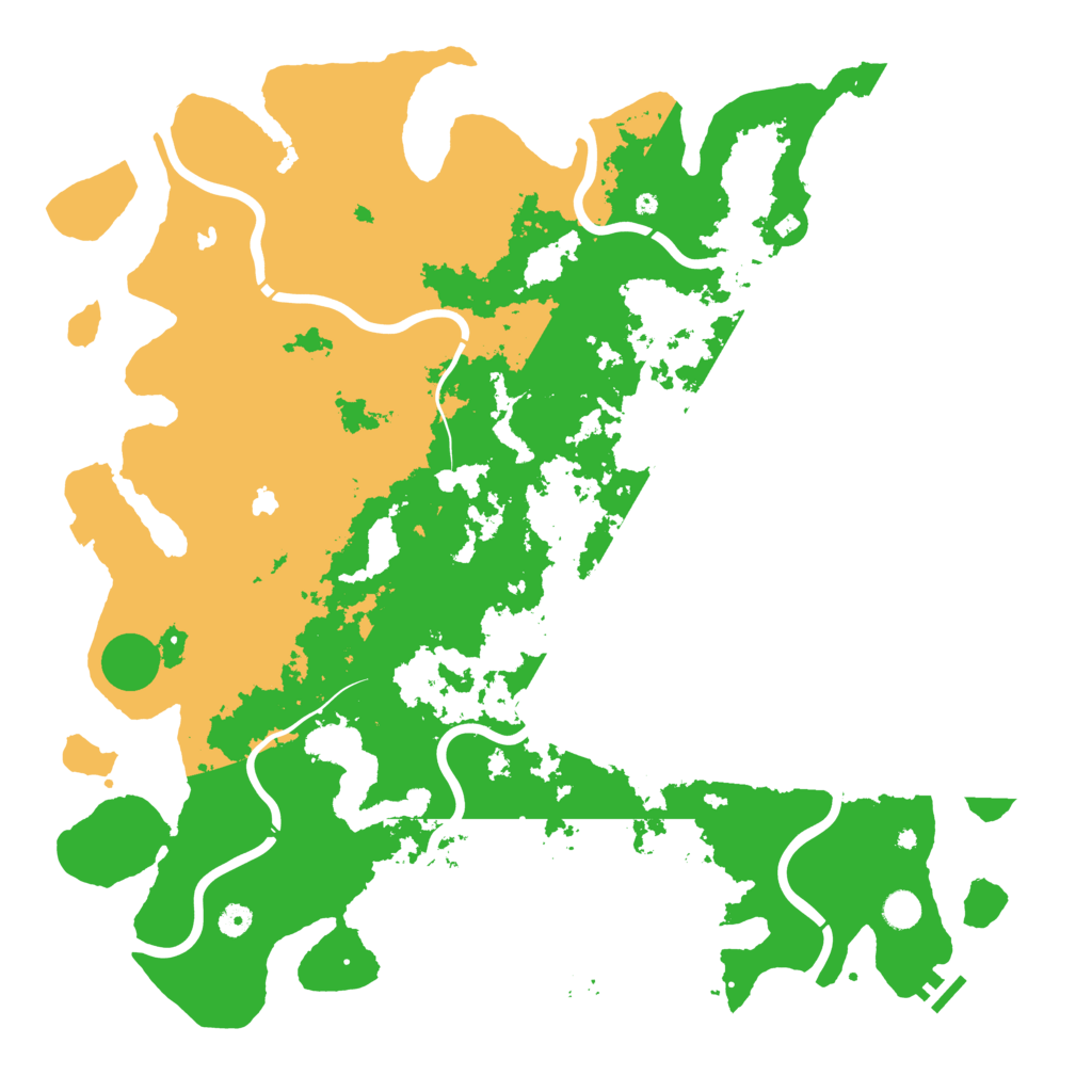 Biome Rust Map: Procedural Map, Size: 5000, Seed: 1244414478