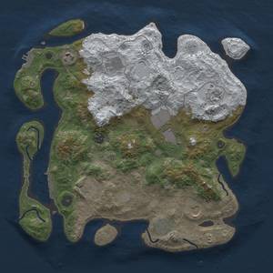 Thumbnail Rust Map: Procedural Map, Size: 3600, Seed: 4222951, 18 Monuments